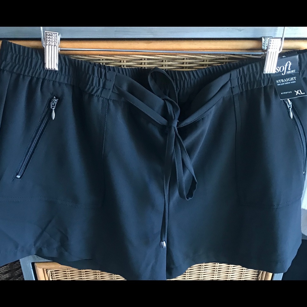 New York and Co. Black Drawstring Shorts